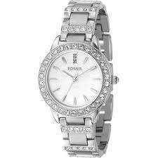 *** STUNNING FOSSIL STAINLESS STEEL CRYSTAL LADIES WATCH - ES2362 *** BRAND NEW!! ***