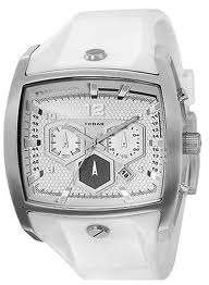 *** DIESEL WHITE LEATHER CHRONOGRAPH MENS WATCH - DZ4163 *** BRAND NEW, 100% AUTHENTIC ***