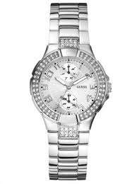 *** GUESS PRISM SILVER CRYSTAL LADIES WATCH - U12003L1 *** BRAND NEW, 100% AUTHENTIC ***