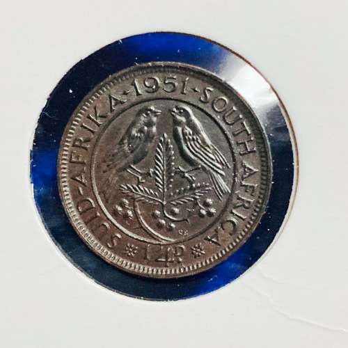 PROOF  1951 PROOF SA Quarter Penny - just 2 000 minted