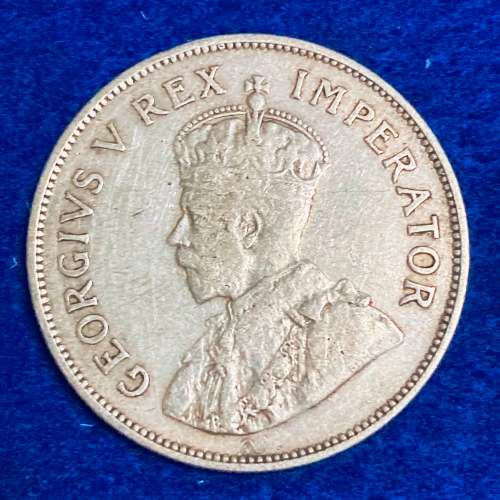 South African 1936 Two and a Half Shilling EF RARE Coin
