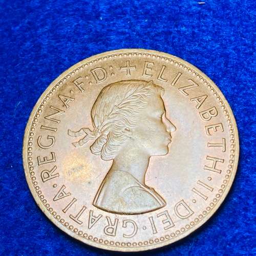 1967 ONE PENNY BRITISH UNC