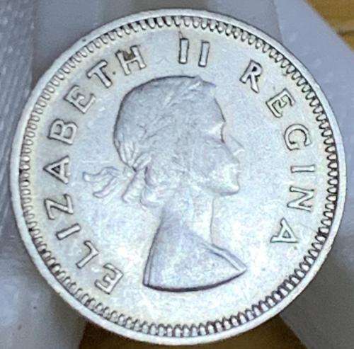1956 THREE PENCE SILVER UNION COIN BREAUTIFULL CONDITION