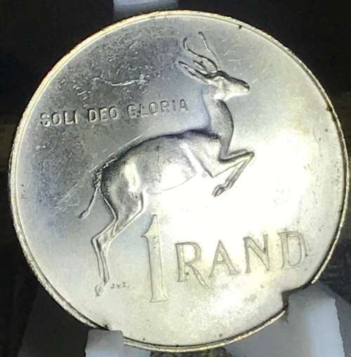 1966 ONE RAND (SILVER R1) SOUTH AFRICA (ENG) A/U FULL DETAIL