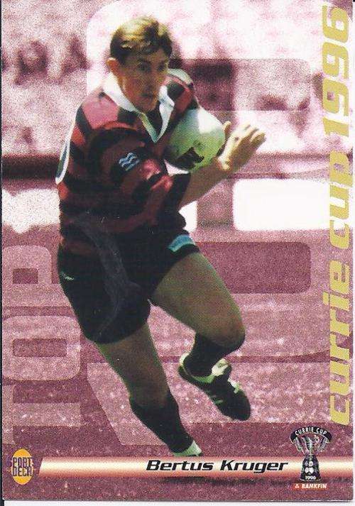 1996 Sports Deck Rugby card Currie Cup Bertus Kruger 73