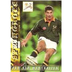 1997 Panini Rugby Card South Africa Joost van der Westhuizen 21
