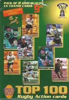 Near complete 1996 Sports Deck Rugby set. Only misses 1 cards: 37