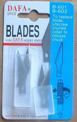 Craft Knife Replacement Blades - 5 Pieces