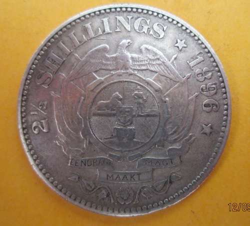 1896......KRUGER.......SILVER..........TWO and a HALF SHILLING.......R1....R1....R1....R1