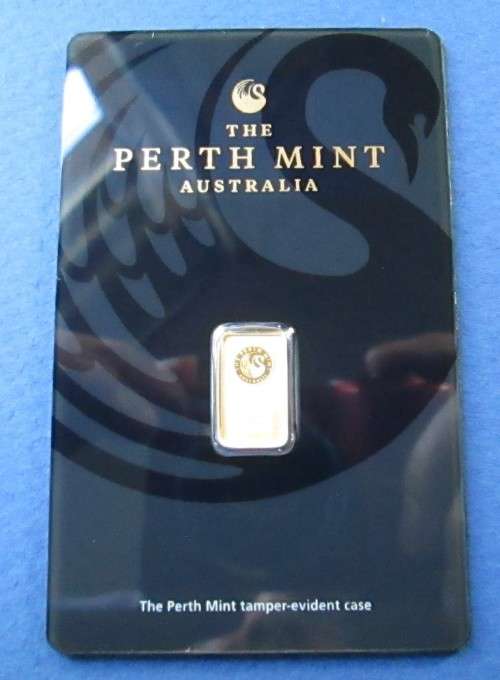 ...1gram  SOLID PURE GOLD....24CT..BY THE PERTH MINT... AUSTRALIA