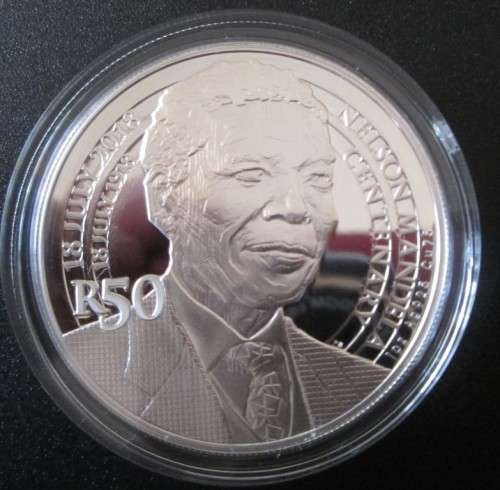 ( LOW START ) FOR THE 2018 " MANDELA ' 100 YEAR CENTENARY STERLING SILVER PROOF CROWN