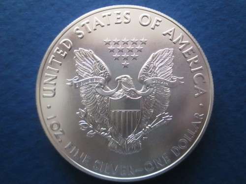 ( LOW START )   AMERICAN EAGLE  1oz...999.9%....PURE SOLID SILVER.....