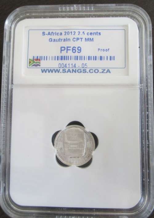 2012 RARE  FLYPRESS   PROOF TICKEY    GAUTRAIN   TOP GRADE PF69