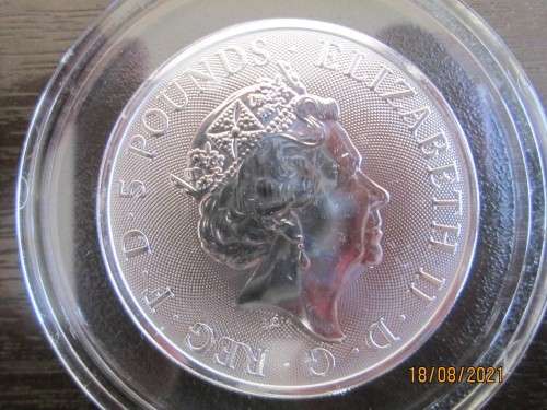 2021  TWO OUNCE        QUEEN'S  " TEN BEAST "  COMPILATION    999.9% PURE SILVER