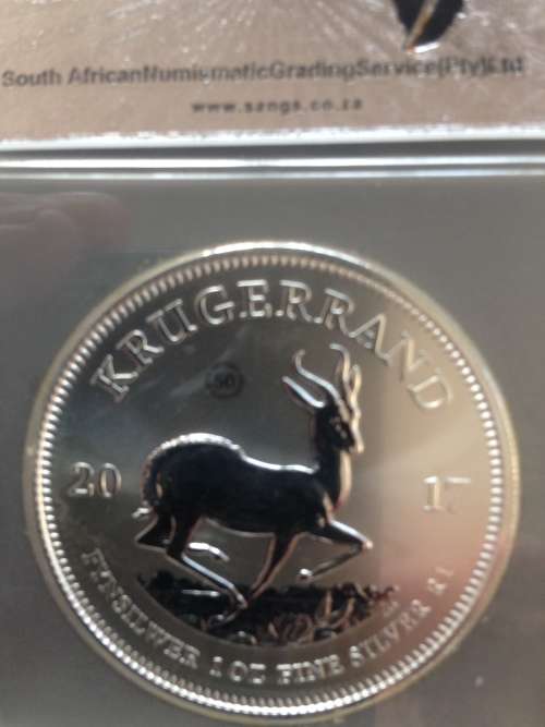 2017  FIRST YEAR    PRIVI MARK (  PREMIUM UNC  )  . PU69  SILVER KRUGERRAND