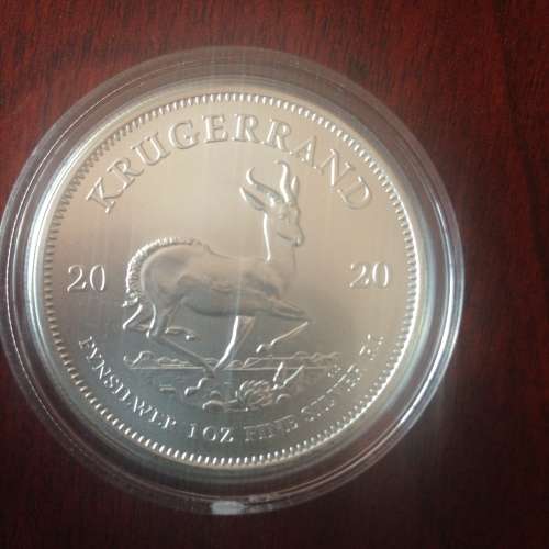 2020  1oz  999.9%  PURE  SOLID SILVER   KRUGERRAND