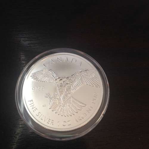 2014  CANADIAN  BIRDS OF PREY  SILVER SERIES  #   PEREGRINE FALCON  #