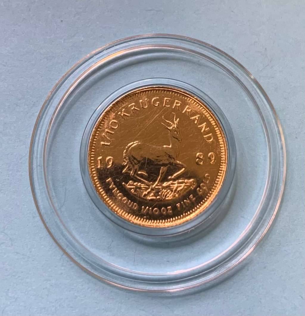 (  SCARCE  )    1989         1/10oz   GOLD KRUGERRAND          SEE MINTAGE