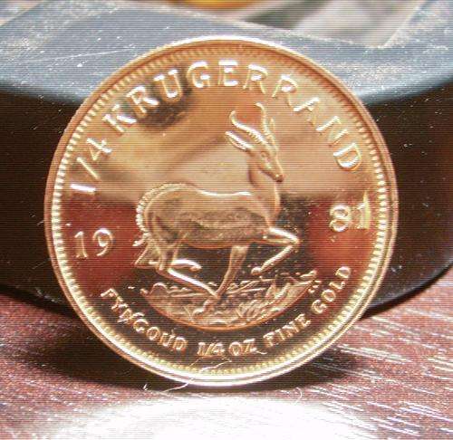 1/4oz...1981...KRUGERRAND...IN... 22ct... GOLD...BULLION...7.78gm