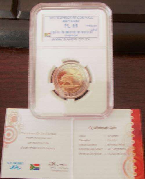 (((  CRAZY ONE RAND  )))....NEW 2013...OOM PAUL MINTMARK...R5...WITH THE ORIGINAL C.O.A.