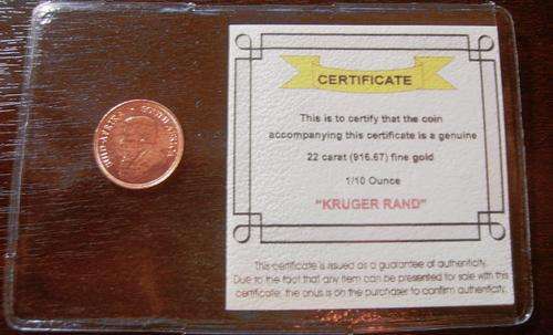 (((  CRAZY R1  )))...BRAND NEW...2014... UNC... GOLD BULLION... 1/10oz...KRUGERRAND