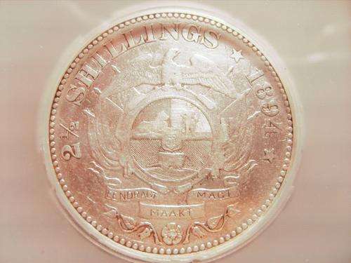 1894...ZAR......SILVER.. TWO and a half SHILLING.......VERY FINE...VF20.....STARTS @ R1