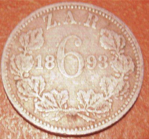 PAUL KRUGER.. 1893.. ZAR SILVER SIXPENCE  @ A CRAZY  R1 R1 R1 R1 R1