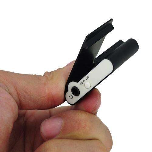 USB Rechargeable Mini Clip MP3 Player with Micro SD/TF Card Slot - Black