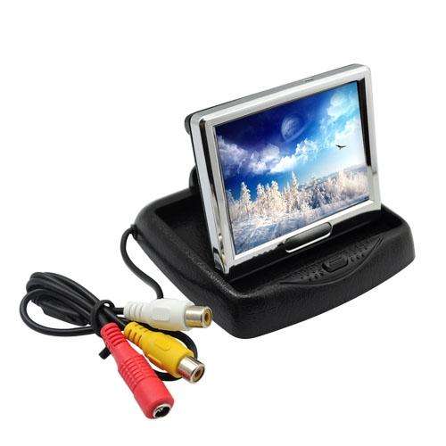 3.5" inch TFT LCD NTSC/PAL Foldable Car Monitor Screen CCTV Camera DVD