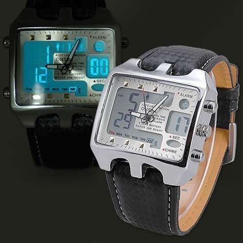 OHSEN AD0930 Genuine Quartz Analog Digital Sports Military Watch
