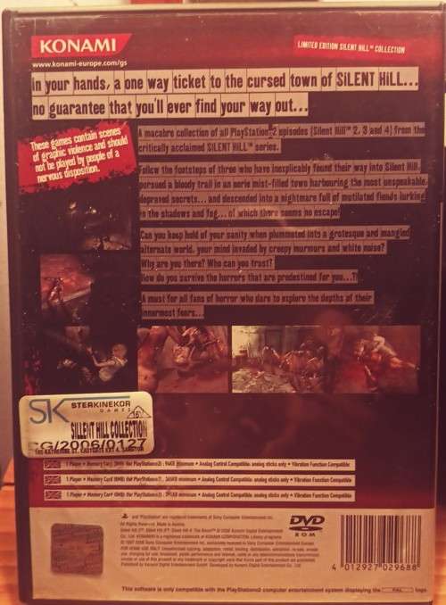 The Silent Hill collection Limited Edition Silent Hill Collection PS2