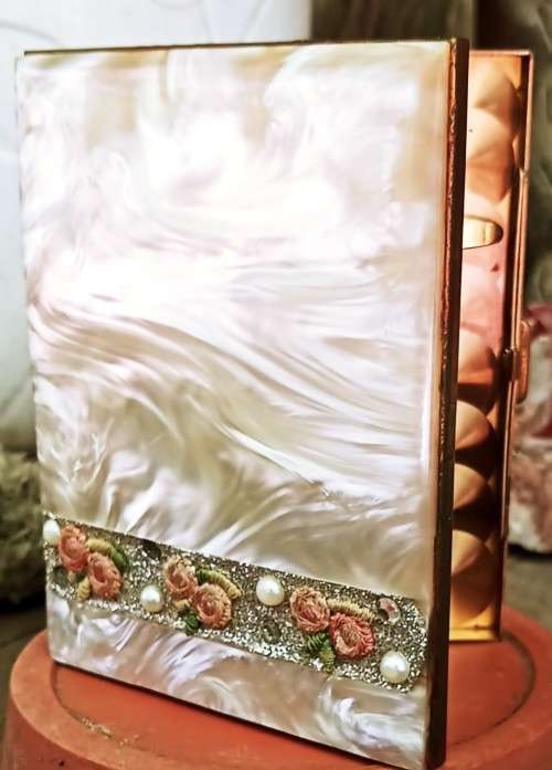 Vintage Marhill Mother of Pearl Cigarette case Collectable Piece