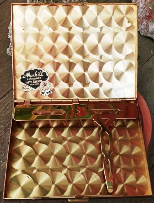 Vintage Marhill Mother of Pearl Cigarette case Collectable Piece