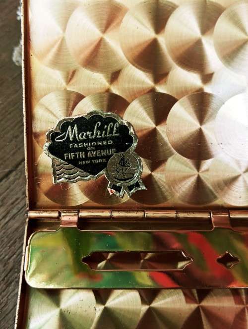 Vintage Marhill Mother of Pearl Cigarette case Collectable Piece
