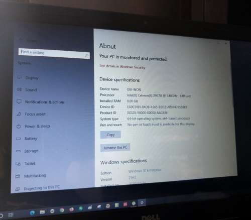 Dell Inspiron Intel Celeron 2957U @1.40GHz