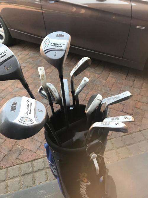 Proline golf clubs and carry bag