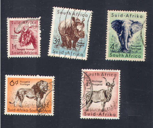 UNION 1959-1961 DEFINITIVE ISSUE PART SET USED (WMK = COAT OF ARMS)