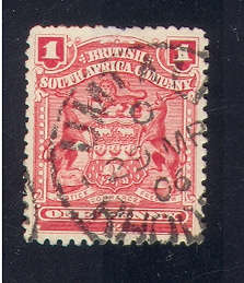 BSAC 1898 1d USED (SACC 69)