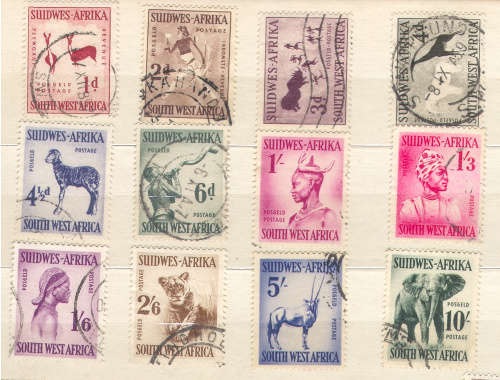 SWA 1954 DEFINITIVE ISSUE (COMPLETE SET USED)