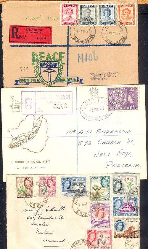SOUTHERN RHODESIA 1953 VICTORY ISSUE, ROYAL VISIT