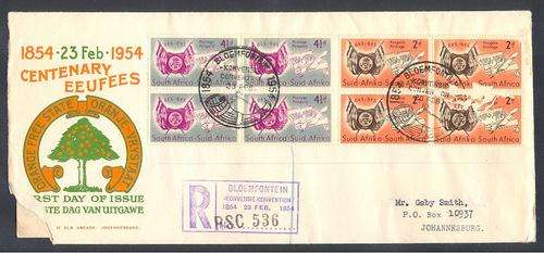 UNION 1954 CENTENARY OF OFS (AVAILABLE FOR FREE IF YOU PAY THE POSTAGE - MORE BELOW)