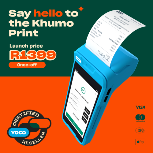 Yoco Khumo Print card machine