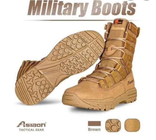 ASIAON High Cut Tactical Boots 579 for Military Outdoor and Hiking Activities