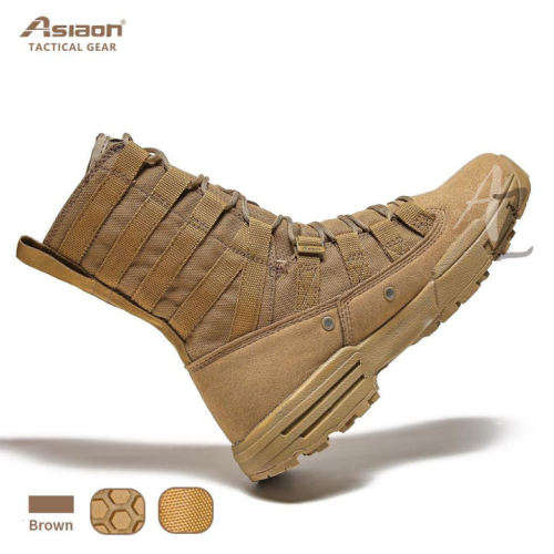 ASIAON High Cut Tactical Boots 579 for Military Outdoor and Hiking Activities