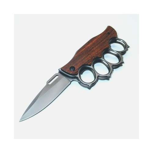 PK40 SUPER One Hand Knife Semiautomatic - Brass Knuckles Knife