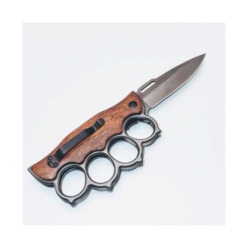 PK40 SUPER One Hand Knife Semiautomatic - Brass Knuckles Knife