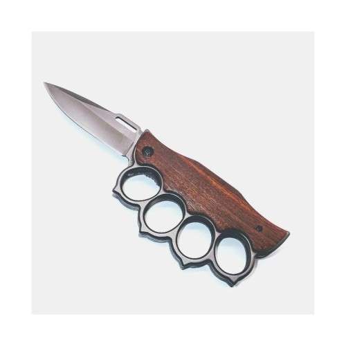 PK40 SUPER One Hand Knife Semiautomatic - Brass Knuckles Knife