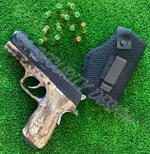 Kuzey A100 Camo Blank Gun (incl 10 Blank and 2 Pepper Rounds + Holster)