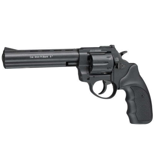 Zoraki R1 6 inch blank firing revolver cal.9mm P.A.K -black- include 6 blank rounds and holster