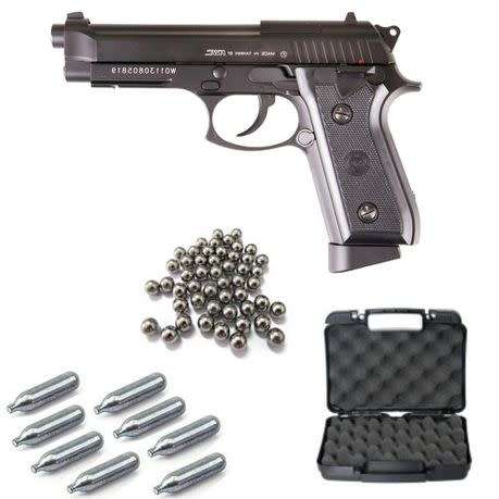 KWC Pt92 Full Metal Semi & Full Auto 4.5mm CO2 Blowback Gas Gun Set